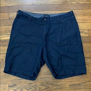 Linen/Cotton Nautica Navy Blue Dress Shorts
